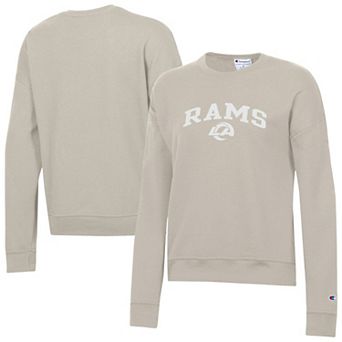 Women's Champion Bone Los Angeles Rams Powerblend Fleece Sweatshirt
