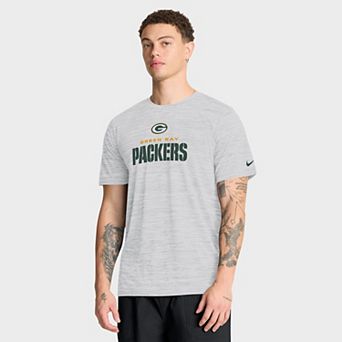Men's Nike Ash Green Bay Packers Velocity Endurance Run Dri-FIT T-Shirt