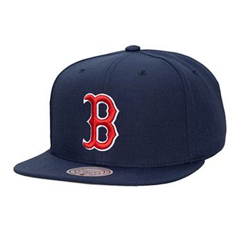 Men's Mitchell & Ness Navy Boston Red Sox Side Logo Snapback Hat