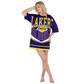 Women's Concepts Sport Purple Los Angeles Lakers Mosaic Knit Nightdress
