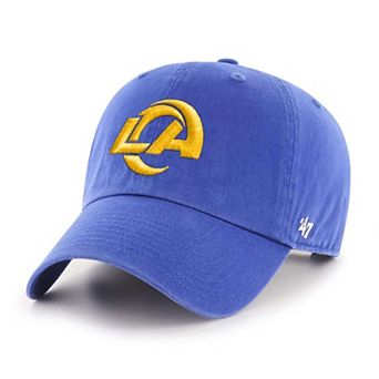 Men's '47 Royal Los Angeles Rams Primary Logo Clean Up Adjustable Hat