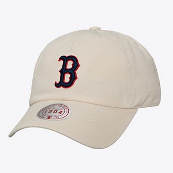 Unisex Mitchell & Ness Cream Boston Red Sox Off-Season 1904 Strapback Adjustable Hat