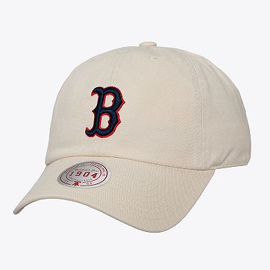 Unisex Mitchell & Ness Cream Boston Red Sox Off-Season 1904 Strapback Adjustable Hat