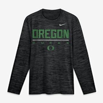 Men's Nike Black Oregon Ducks Sideline Velocity Dri-FIT Long Sleeve T-Shirt
