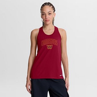Women's Nike Burgundy Washington Commanders Primetime Tri-Blend Dri-FIT Tank Top