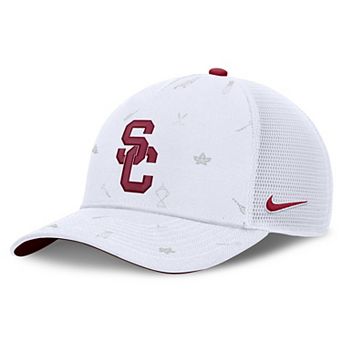 Unisex Nike White USC Trojans Country Club Golfin' Rise Trucker Adjustable Hat
