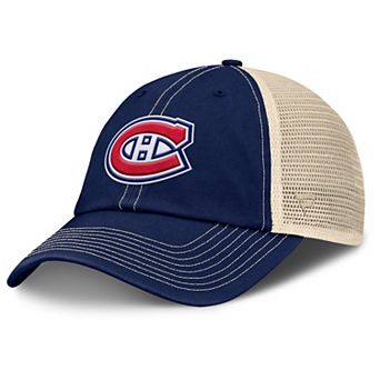 Men's Fanatics Navy/Natural Montreal Canadiens Rival Trucker Adjustable Hat
