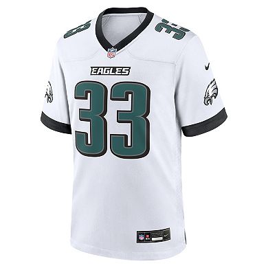 Men's Nike Cooper DeJean White Philadelphia Eagles Game Jersey