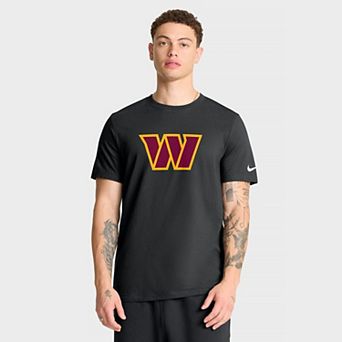 Men's Nike Black Washington Commanders Essential Logo T-Shirt