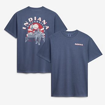 Men's Navy Indiana Hoosiers Comfort Colors Team Statue T-Shirt