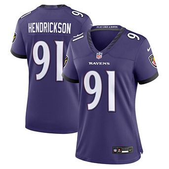 Women's Nike Trey Hendrickson Purple Baltimore Ravens Team Game Jersey