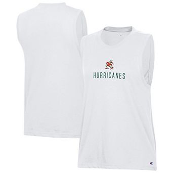 Women's Champion White Miami Hurricanes Lifestyle Tank Top