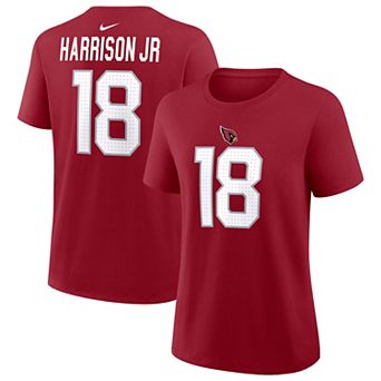 Women's Nike Marvin Harrison Jr. Cardinal Arizona Cardinals Name & Number T-Shirt