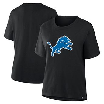 Women's Fanatics Black Detroit Lions Essential Legacy T-Shirt