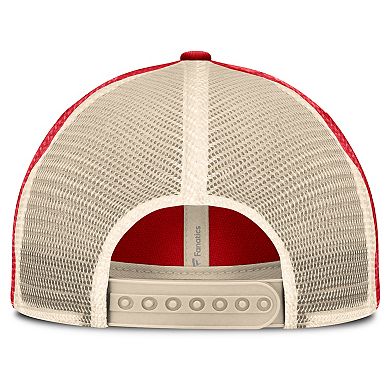 Men's Fanatics Red/Natural Detroit Red Wings Rival Trucker Adjustable Hat