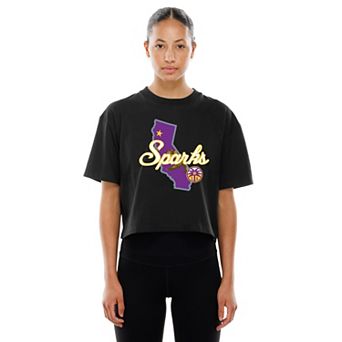Women's New Era Black Los Angeles Sparks 2026 WNBA Draft Hometown Boxy T-Shirt