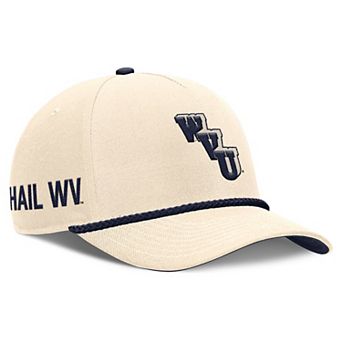 Unisex Nike Natural West Virginia Mountaineers Legacy Vintage Rope Rise Adjustable Hat