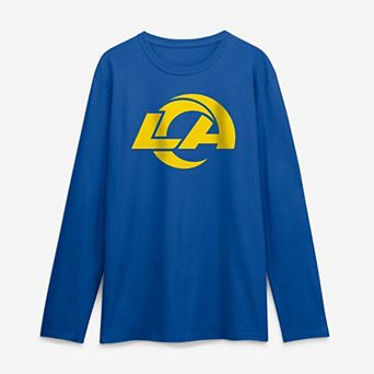 Men's Logo Athletic Royal Los Angeles Rams Primary Logo Long Sleeve T-Shirt