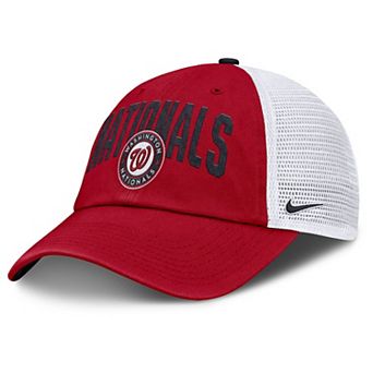 Men's Nike Red Washington Nationals Primetime Club Adjustable Trucker Hat