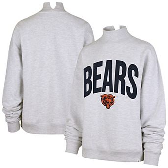 Women's '47 Gray Chicago Bears Subtle Muse Mock Neck Sweatshirt