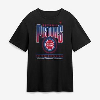 Men's Fanatics Black Detroit Pistons Oversized Graphics Swish T-Shirt