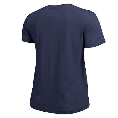 Women's Champion Navy Winnipeg Jets Wordmark Lockup T-Shirt