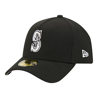 Men's New Era Black Seattle Mariners A-Frame 59FORTY Fitted Hat