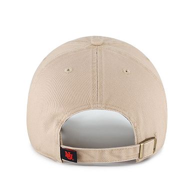Men's '47 Khaki Nebraska Huskers Vault Clean Up Adjustable Hat