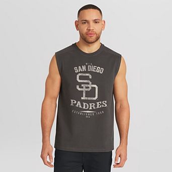 Men's Darius Rucker Collection by Fanatics Charcoal San Diego Padres Muscle Tank Top