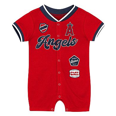 Infant Outerstuff Red Los Angeles Angels Pinch Coverall