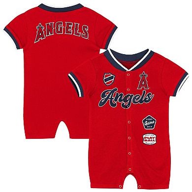 Infant Outerstuff Red Los Angeles Angels Pinch Coverall