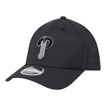 Men's New Era Black Philadelphia Phillies Metallic 39THIRTY M-Crown Flex Hat