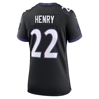 Women's Nike Derrick Henry Black Baltimore Ravens Alternate Game Jersey