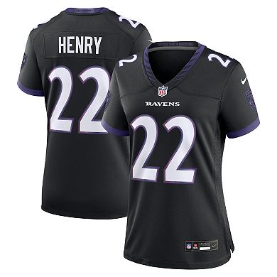 Women's Nike Derrick Henry Black Baltimore Ravens Alternate Game Jersey
