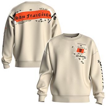 Women's Fanatics Beige San Francisco Giants Graffiti Fleece Sweatshirt