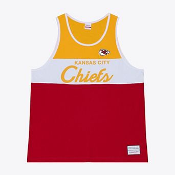 Men's Mitchell & Ness Red/Gold Kansas City Chiefs Head Coach Tank Top