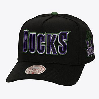 Men's Mitchell & Ness Black Milwaukee Bucks Class Act Pro Snapback Hat
