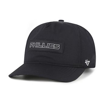 Men's '47 Black Philadelphia Phillies Quiet Outdoors Hitch Adjustable Hat