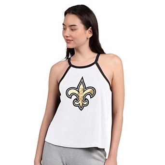 Women's G-III 4Her by Carl Banks White New Orleans Saints Redemption Win Slub Tank Top