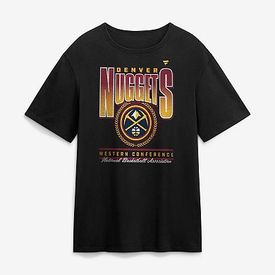 Men's Fanatics Black Denver Nuggets Oversized Graphics Swish T-Shirt