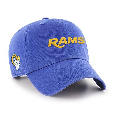 Men's '47 Royal Los Angeles Rams Script Clean Up Adjustable Hat