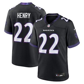 Men's Nike Derrick Henry Black Baltimore Ravens Alternate Game Jersey
