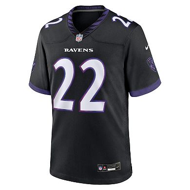 Men's Nike Derrick Henry Black Baltimore Ravens Alternate Game Jersey