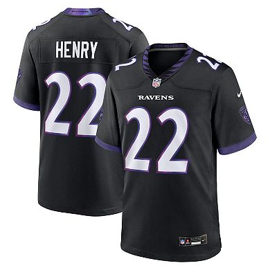 Men's Nike Derrick Henry Black Baltimore Ravens Alternate Game Jersey