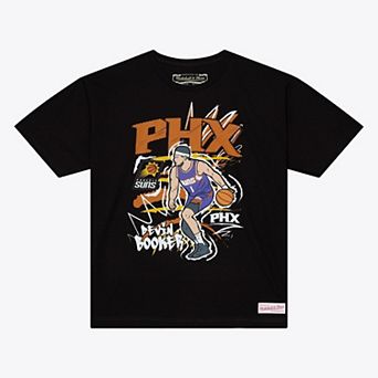 Men's Mitchell & Ness Devin Booker Black Phoenix Suns Chalked Up T-Shirt