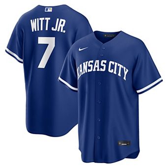 Men's Nike Bobby Witt Jr. Royal Kansas City Royals Alternate Replica Jersey