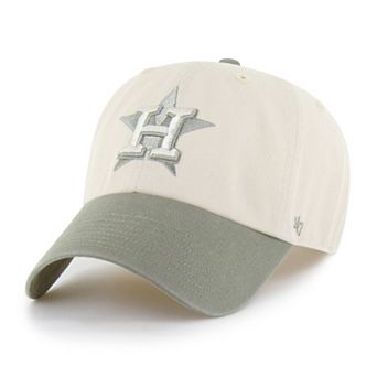 Men's '47 Natural/Olive Houston Astros Two-Tone Fashion Clean Up Adjustable Hat