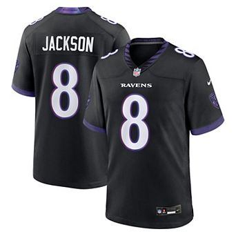 Men's Nike Lamar Jackson Black Baltimore Ravens Alternate Game Jersey