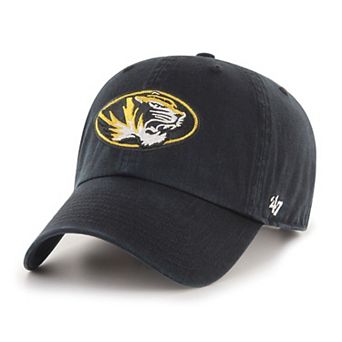 Youth '47 Black Missouri Tigers Clean Up Adjustable Hat