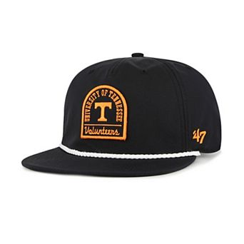 Men's '47 Black Tennessee Volunteers Pier Captain Snapback Hat
